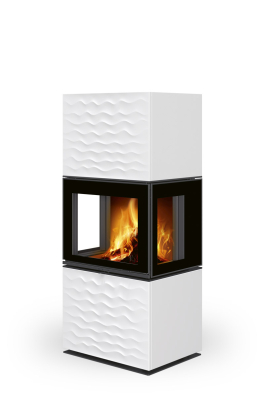 Design-Cheminées | ALERIA C Céramique Vague