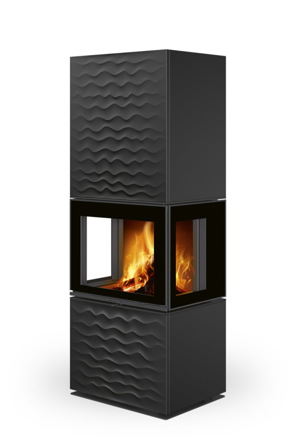 Design-Cheminées | ALERIA C H Céramique Vague